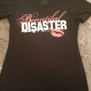 Bogo 1/2 price Beautiful disaster tshirt